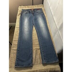 LUCKY BRAND Sofia Straight Jeans Womens Blue Wash Stretch Denim Size 6/28 Ankle